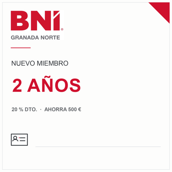 NUEVO MIEMBRO MEMBRESÍA 2 AÑOS